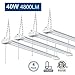 Linkable LED Shop Light for Garage, 40W 4800LM worklight Fixture with Pull Chain, 5000K Super Bright LED Utility Light, Ceiling 4FT Light, for Workshops Basement Storage Workbench, ETL Listed, Pack 4