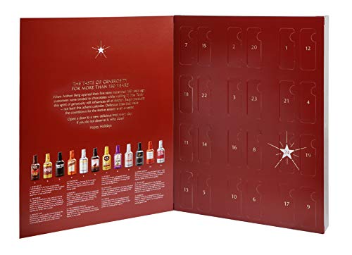 41jdCMQ8c0L Anthon Berg Calendrier de l'avent avec 24 bouteilles de boisson alcoolisée au chocolat 375g