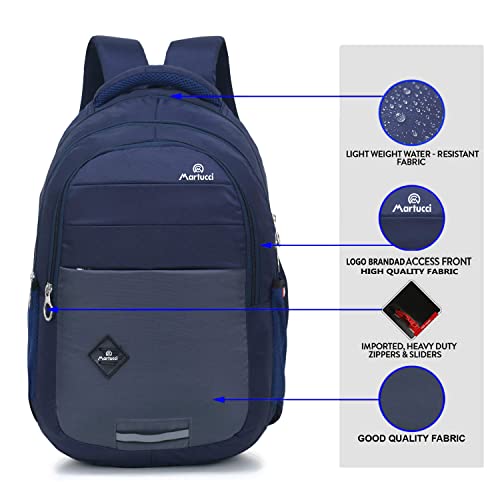 Martucci 16 inch 36L Blue Waterproof Backpack Navy Blue - Image 3