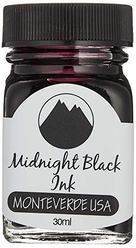 Bouteille d'encre Monteverde G309MB Noir Minuit pour sublimer vos carnets personnels
