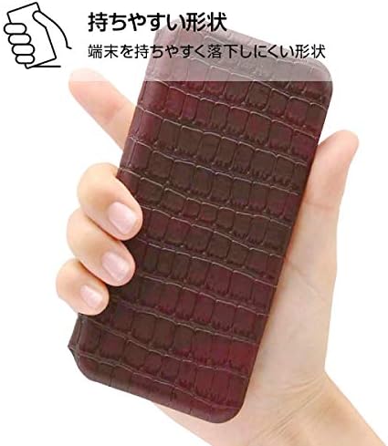 Inglem iPhone SE (3rd Generation)/SE (2nd Generation)/8/7 Notebook Type Case Croco Pattern Yellow