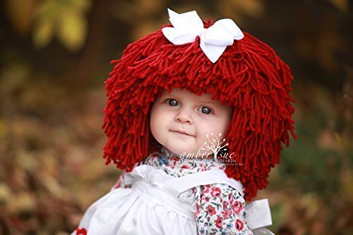 Raggedy Ann Hat for Kids Yarn Wig Halloween Costume