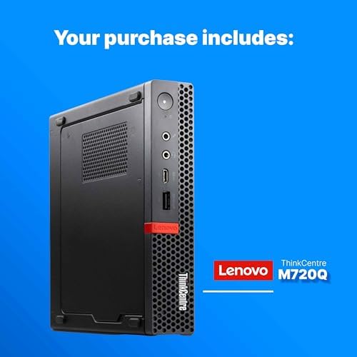 Lenovo M720Q ThinkCentre Mini PC | Windows 11 Pro | Intel i5-8400T | 16GB RAM + 500GB NVME | 5G WiFi + BT | Home or Office Micro Desktop Computer (Renewed) - 3