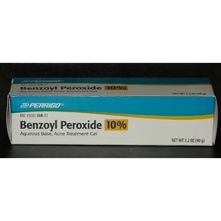 Amazon.com: Perrigo 10% Benzoyl Peroxide Acne Treatment Gel 90gm Tube