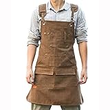 Delantal de herramientas ideal: delantal de herramientas con bolsillos para mecánicos, herreros, carpinteros, peluqueros de mascotas, restaurantes, camareros, camareros, barberos, rejillas, jardineros, pintores, bistros, etc.