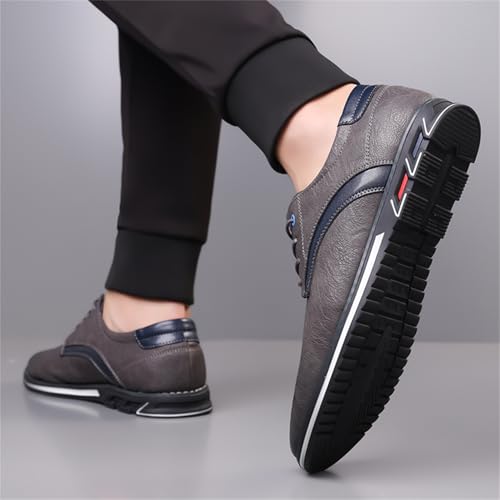 Image of Men's Oxford Casual Dress Shoes Classic Tuxedo Lace-up Lightweight Formal Loafers