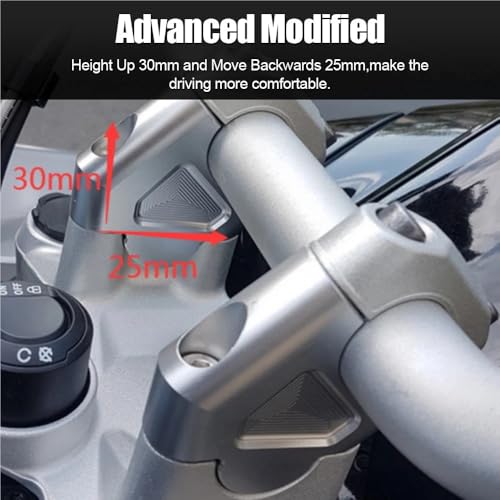 Elevador Manillar Motocicleta CNC Abrazadera R1200GS S1000XR R1250RS 5