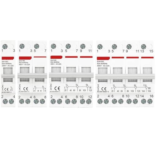 Interrupteur de transfert manuel 4P avec isolation totale double alimentation rail DIN