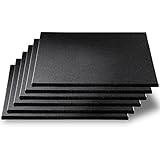 CyclingDeal 5/8" Thick High-Density Gym Floor Mats Tiles - 6 Pack 19.67”x 19.67” Rubber Exercise Workout Equipment Ground Mat - Noise Shock Absorbing Surface Protection Home Garage Playground - Black