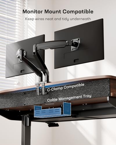 image for HUANUO 48 x 30 inch Electric Standing Desk with 4 Drawers, Adjustable 