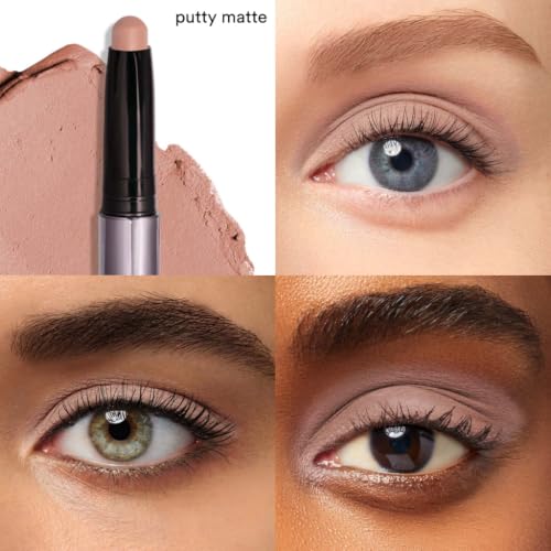Image of Julep Eyeshadow 101 Cream-to-Powder Waterproof Eyeshadow Stick - Putty Matte - Long-Lasting, Buildable, Crease-Proof, Cruelty Free, Matte Finish with Built-In Smudger