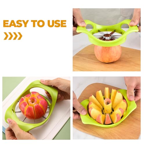 Cortador de maçã de aço inoxidável; divisor de maçã; cortador de frutas; fatiador de frutas; fácil d