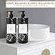 3 Stück Seifenspender Schwarz Matte 500ml Leere Pumpflasche Duschgel Spender Shampoo Flaschen Minimalistischer Luxus Pumpspender für Flüssigseife mit 20 Wasserdichten Etiketten