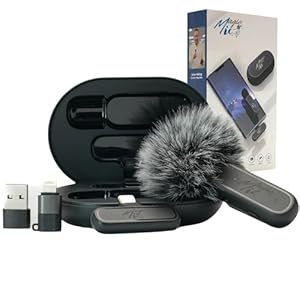 MagicMic™ 2. Generation Wireless Mikrofon Einsteiger-Set (1 Sender + 1 Empfänger) Plug & Play Inkl. Ladebox & Geräuschunterdrückung Einfaches Ansteckmikrofon für Handy, TikTok & Vlogs