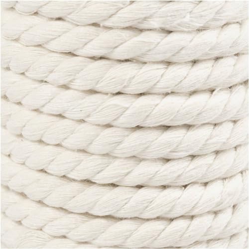 Cuerda para macramé blanco roto de 8,5 mm: acabado impecable para textil 3