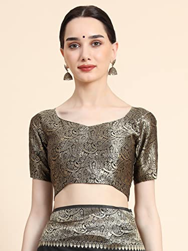 Image of Avantika Fashion Women's Classy Kanjivaram Soft Lichi Silk Banarasi Saree With Blouse Piece