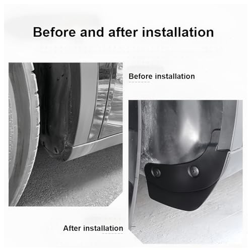 Guardabarros para coche Tesla Model Y Juniper que evitan salpicaduras de arena 4