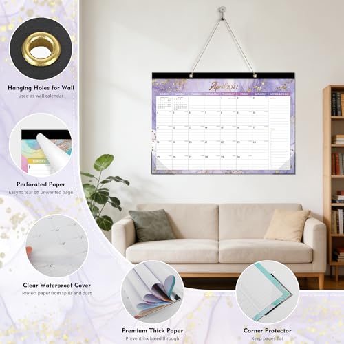 Image of Tcamp Desk Calendar 2026-2027, Large Desktop /Wall Monthly Calendar