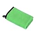 PATIKIL 11.8x15.7 Inch Billiard Cue Towel, Pool Cue Cleaner Shaft Cloth Coral Fleece for Snooker Pole Pool Table Cue Accessories, Green Grey