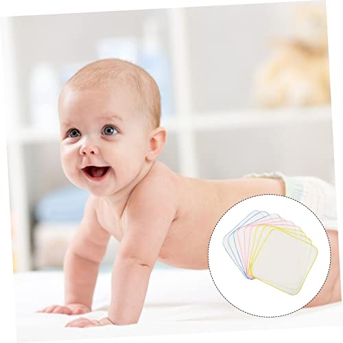 9pcs Gauze Square Towels Soft and Breathable Cotton Burp Cloths for Newborns Yellow Spitting and Drooling Gentle Skin4