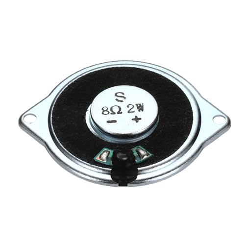 uxcell 2 Pcs 2W 8 Ohm Small Speakers Metal Ear Shell Internal Micro Magnet Speaker for Mini Speakers DVD EVD Multimedia Mobile Portable Advertising Machine