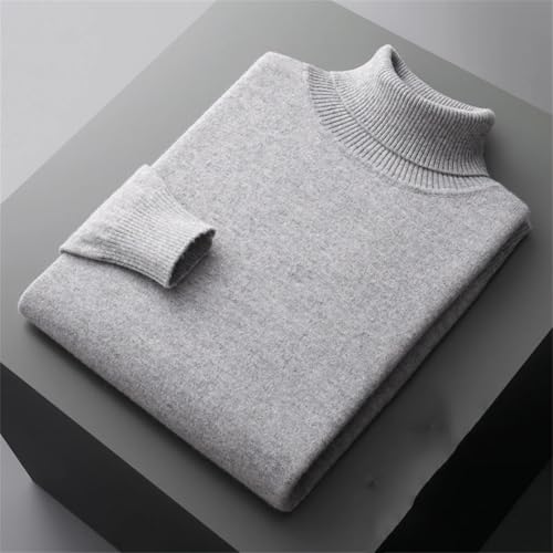 Men’s Autumn Winter Merino Wool O-Neck Sweater Pullover Knit Loose Sweater Tops3