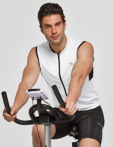 BALEAF Men's Sleeveless Cycling Jersey Road Bike Shirt Bicycle Biking Tank Tops Full Zip Pockets SPF UPF50+ - Image 7
