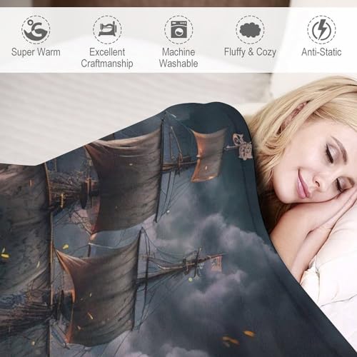 Couverture Pirate en Flanelle Douceur Premium 130×150cm - 4