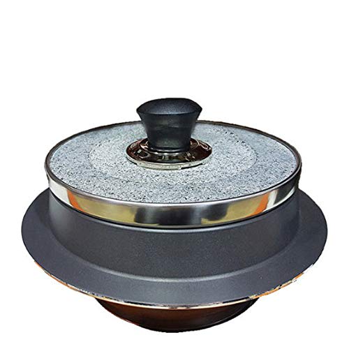 KITCHEN ART Non-stic Traditional Stone Rice Cooker Cauldron Multi Cooker 19cm Nurungji,Crust of Overcooked Scorched Rice Korea