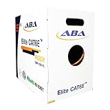 Infinity Cable Cat6e CMR Riser 600MHz UTP, 24AWG, Solid, Bare Copper, 1000 Feet, UL Certified, Ether