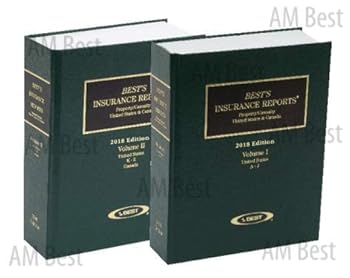 Hardcover Best's Insurance Reports PC 2018 Book