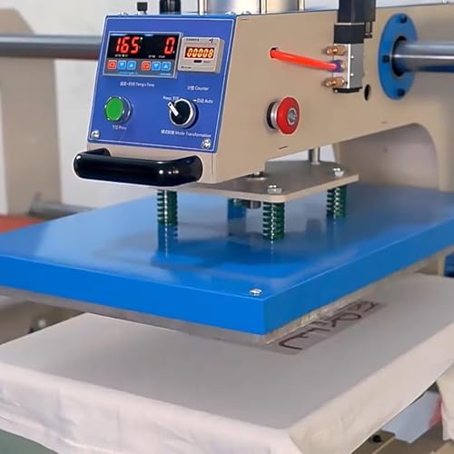 Prensa térmica neumática doble estación 1.5kW con control digital miniatura 5