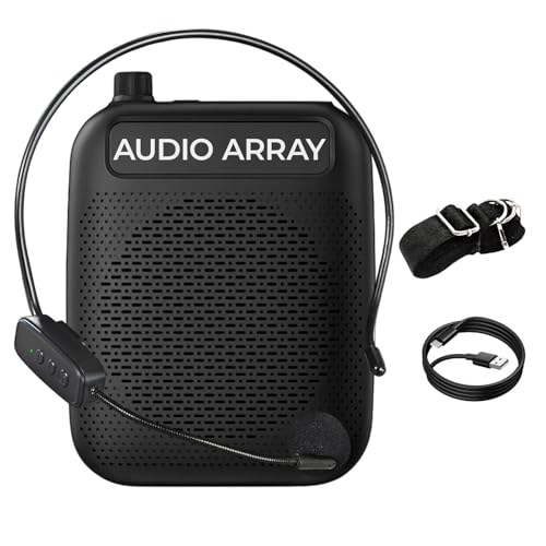 Image of Audio Array Wireless Voice Amplifier 2026 Edition | Bluetooth 5.3 |10W Speaker With Wireless Mic | For Teachers, Tour Guides |10 Hrs Battery Life |1 Click Monitoring | TWS Connectivity AM-W47 Wireless