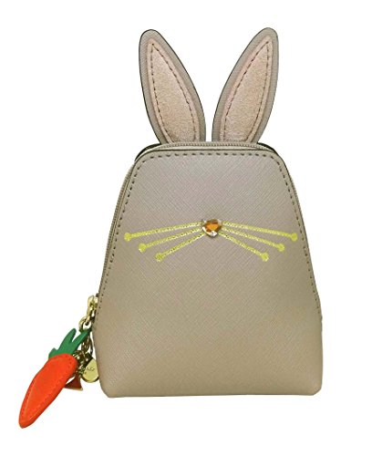 (ケイトスペード) kate spade コインケース ラビット コインパース ホップ トゥ イット 小銭入れ ミニポーチ レザー ヌーボーニュートラル グレー レディース [アウトレット] WLRU3197-150 [並行輸入品]