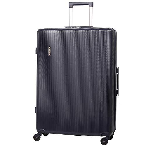 5 Cities Large 29 Lightweight ABS Hard Shell Hold Check in Luggage Suitcase with 4 Wheels (Navy)