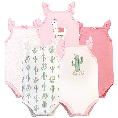 Image of Hudson Baby Unisex Baby Cotton Sleeveless Bodysuits