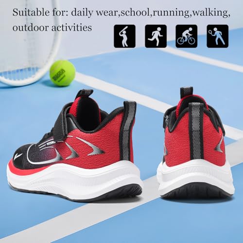 Image of JMFCHI Boys Girls Kids Sneakers Knitted Mesh Running Tennis Athletic Shoes | Breathable,Lightweight,Comfortable,Non-slip,Easy wear,Casual fashion,Indoor outdoor,Gym sport,Daily play,Little /Big Kid