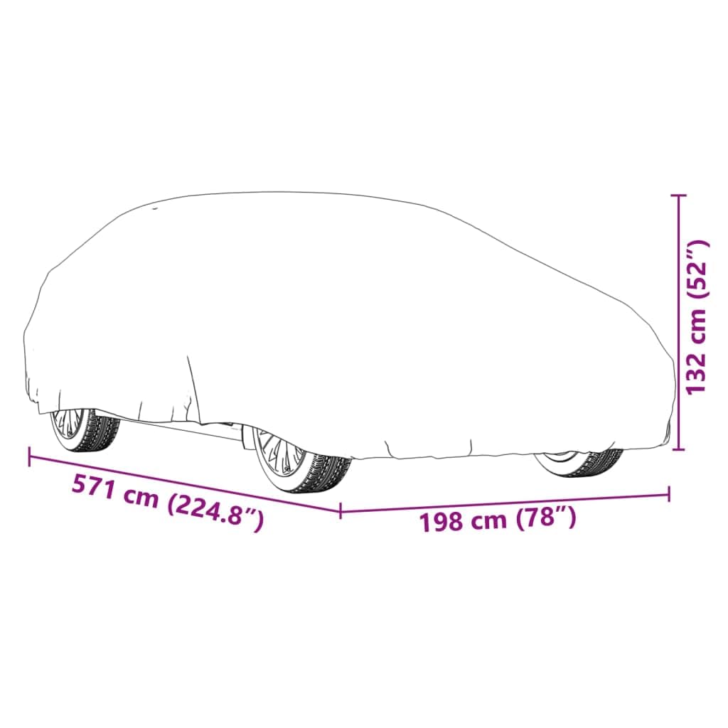 Funda de coche para sedán XXL con correa de hebilla, lona de poliéster transpirable, impermeable y resistente a los rayos UV, impermeable, para verano, invierno