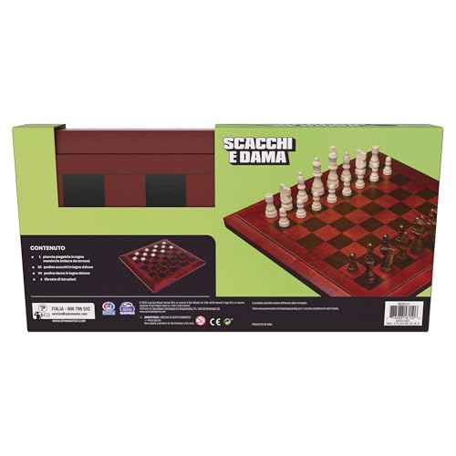 Editrice Giochi, Giochi Da Tavolo Classici, Scacchi E Dama Deluxe, Scacchiera Pieghevole In Legno, Scacchiera Professionale, Dai 8 Anni In Su - 7