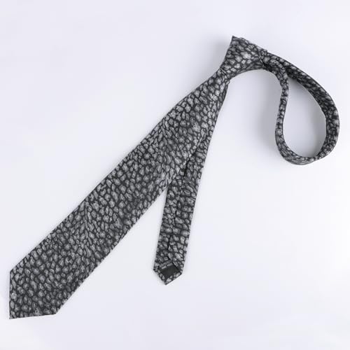Image of Alizeal Men's Leopard Print Tie Set 3.15'' Necktie with Pocket Square Gift Box for Wedding and Fashion Occasions
