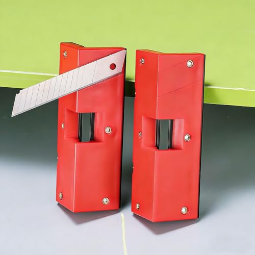 Spacnana Anfaskanten-Bandschneider, Kantenanleimschneider, Edelstahl-Kantenschneider für die Holzbearbeitung mit Fasennut R1,5, für PVC-ABS-Furnierkanten