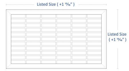 Truaire 8 In. X 12 In. Heavy Duty Floor Return Air Grille #TOP1