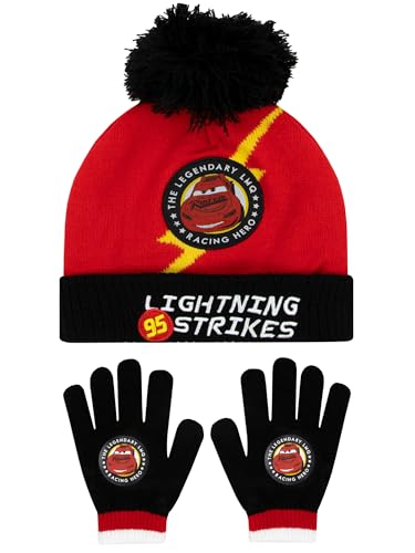 Disney Gorro De Invierno Guantes Y Sombrero Rayo McQueen | Gorro...