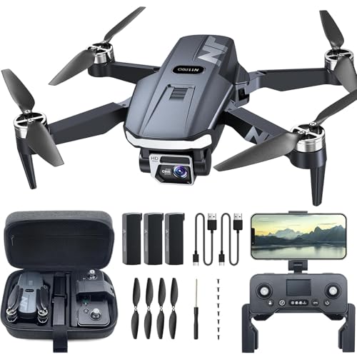 Professional 4K Drone with Camera for Adult Beginners N11 PRO GPS Quadcopter 90 Min Flight Smart 5G FPV & Brushless Motor Tech Auto Tracking Safety Return System
