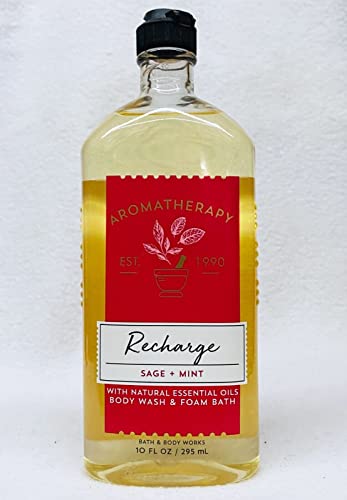 Bath & Body Works Aromatherapy Recharge Sage + Mint Body Wash 10oz