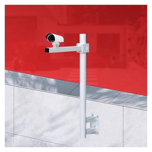Support caméra de sécurité sur poteau pour éviter le perçage des murs