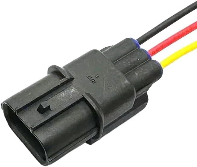 HUABAO 1 Set 3 Pin Car Small Lamp Connector High Voltage Package Ignition Coil Plug 6188-4739 6189-0887 for Car(Multi,10 Sets)
