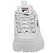 Fila Men's Strada Disruptor fashion sneakers, White/Peacoat/Vinred, 10.5 US