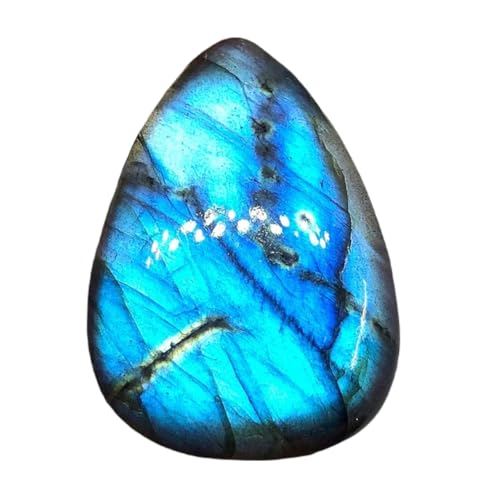 Cabochon en labradorite naturelle 35x25mm poire pour création bague et collier