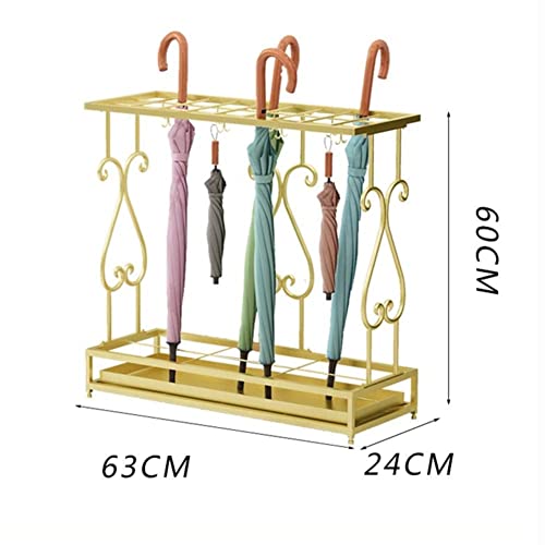 Support de parapluie multifonctionnel grand modèle or pour réception - 8